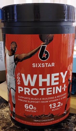Six Star 100% Whey Protein Plus 1.82 lbs Triple Chocolate