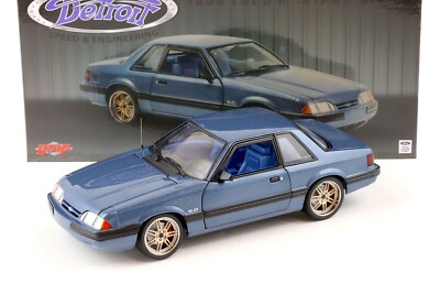 GMP 1989 FORD MUSTANG LX DETROIT SPEED 5.0 FOX BODY SHADOW BLUE 1