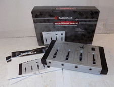 Radio Shack 32-2056 4 Channel Stereo Microphone Mixer 4 Mic Inputs 2 Line In