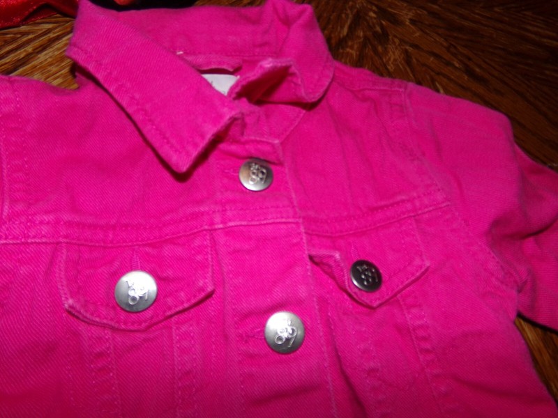 +*GIRLS 1989 PLACE JEAN JACKET SIZE 4T H 559