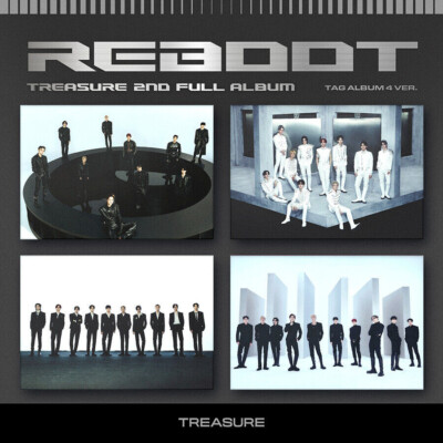 TREASURE [REBOOT] 2nd Full Album YG TAG Ver WHITE/Tag LP+8 Card+Manual Paper
