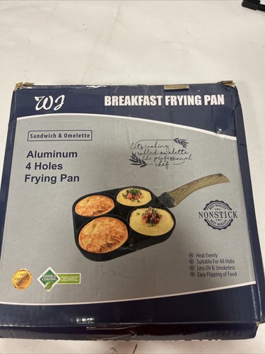 Egg Frying Pan 4 Holes Nonstick Mini Egg Cooker Omelet Pan Skillet Breakfast✡