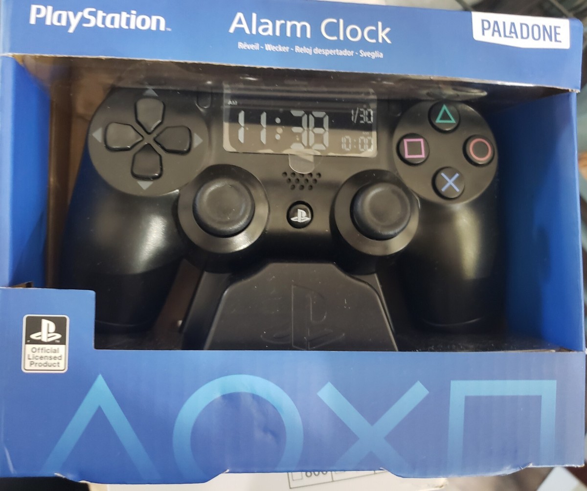 NEW PlayStation Black Video Game Controller Alarm Clock