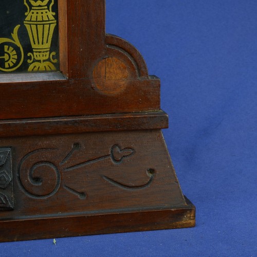 Caja de reloj de madera de jengibre vintage de cocina con abrigo de salón 1974 - 18" T / 11" W - Imagen 3 de 22