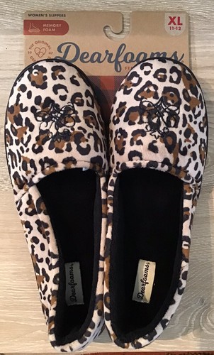 dearfoam leopard print slippers