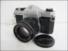 AY2 Very Good PENTAX SPOTMATIC SLR w/TAKUMAR f/1.8/55 Lens from Japan
