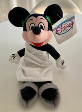 TOGA MICKEY Plush Bean Bag Stuffed Toy Original Tags Walt Disney Store