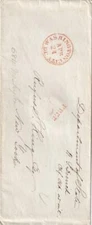 185X, Stampless: Washington City, DC to New York, NY, See Remark (45440)