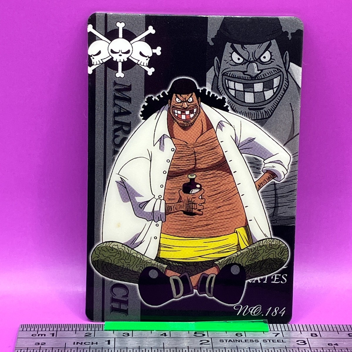 Marshall D. Teach 184 One Piece King of Pirates Gummy Card 2004