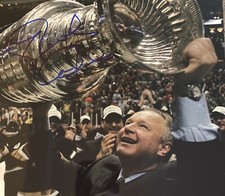 RANDY CARLYLE Signed 8x10 Photo! Anaheim Mighty Ducks, STANLEY CUP CHAMP ! W/COA