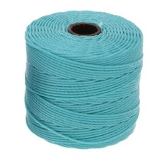 S-lon, Tex 210, Aqua, Nylon Beading Cord, .5mm, 77 yards/70.4 meters, slon23 