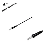 UPR 6" Black Billet Stealth Stubby Antenna Fits 79-09 Mustang Radio AM/FM Short