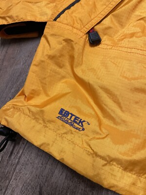 VINTAGE 90s Eddie Bauer Jacket Men's Small GORETEX Ebtek Yellow