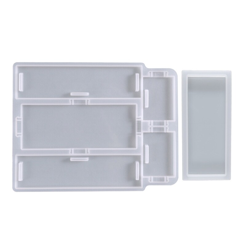 Storage Box Resin Molds Rectangular DIY Silicone Jewelry Ring Box Mold Epoxy