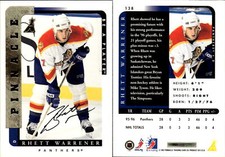 1996-97 Be A Player Autographs #138 Rhett Warrener - NM-MT