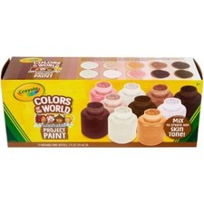 Crayola Colors of the World Washable Pastel Paints, Assorted Colors 10/Pack