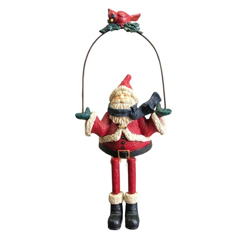Russ Berrie Santa Cardinal #16890 Shelf Sitter Christmas Sampler Hand Painted