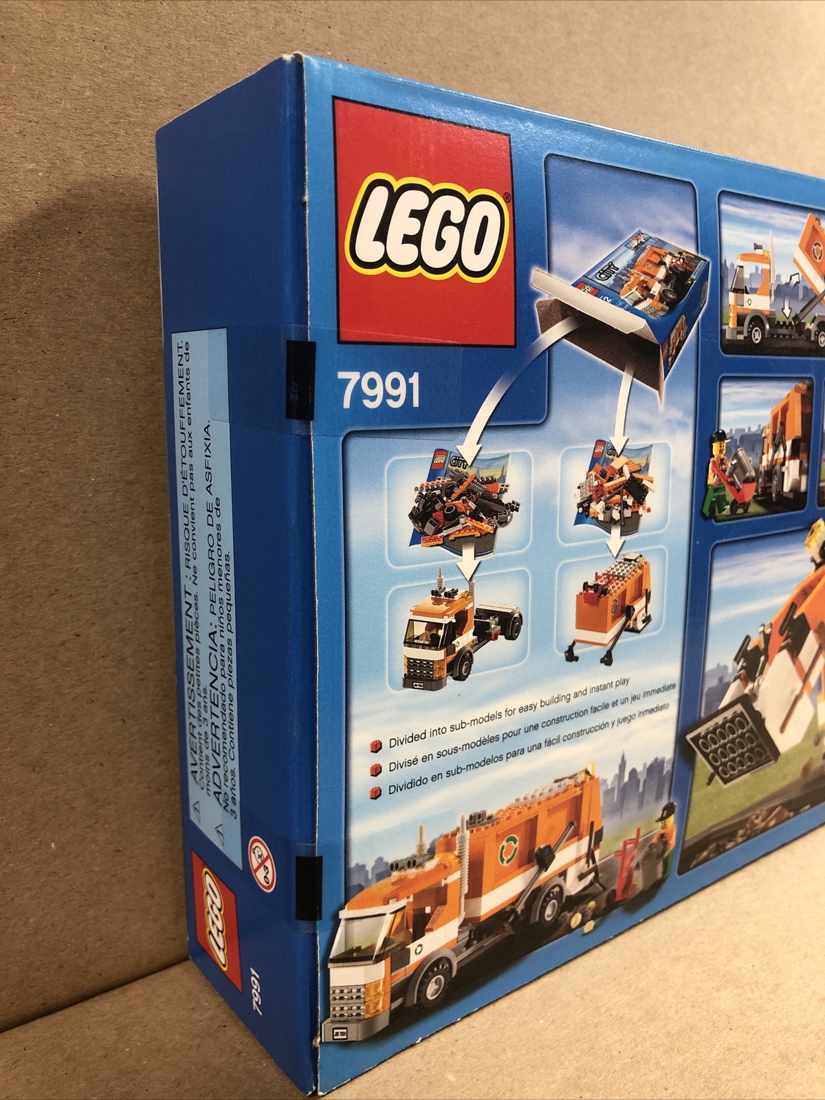 Lego 7991 - City Garbage Truck Set - New, Sealed Ograniczona wyprzedaż, najnowsza praca