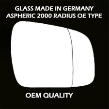 Fits Vauxhall Zafira 2010-2014 Wing Mirror Glass, Wide Angle Stick On Right Side