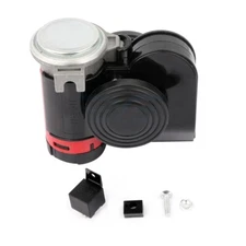12V 130DB Electric Dual Tone Compact Air Horn Kit For Motorcycle Boat SUVs