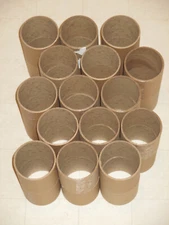 Lot of 30 Cardboard Rolls Tubes Empty Heavy Duty Sturdy 1/8" Thick Arts/Crafts