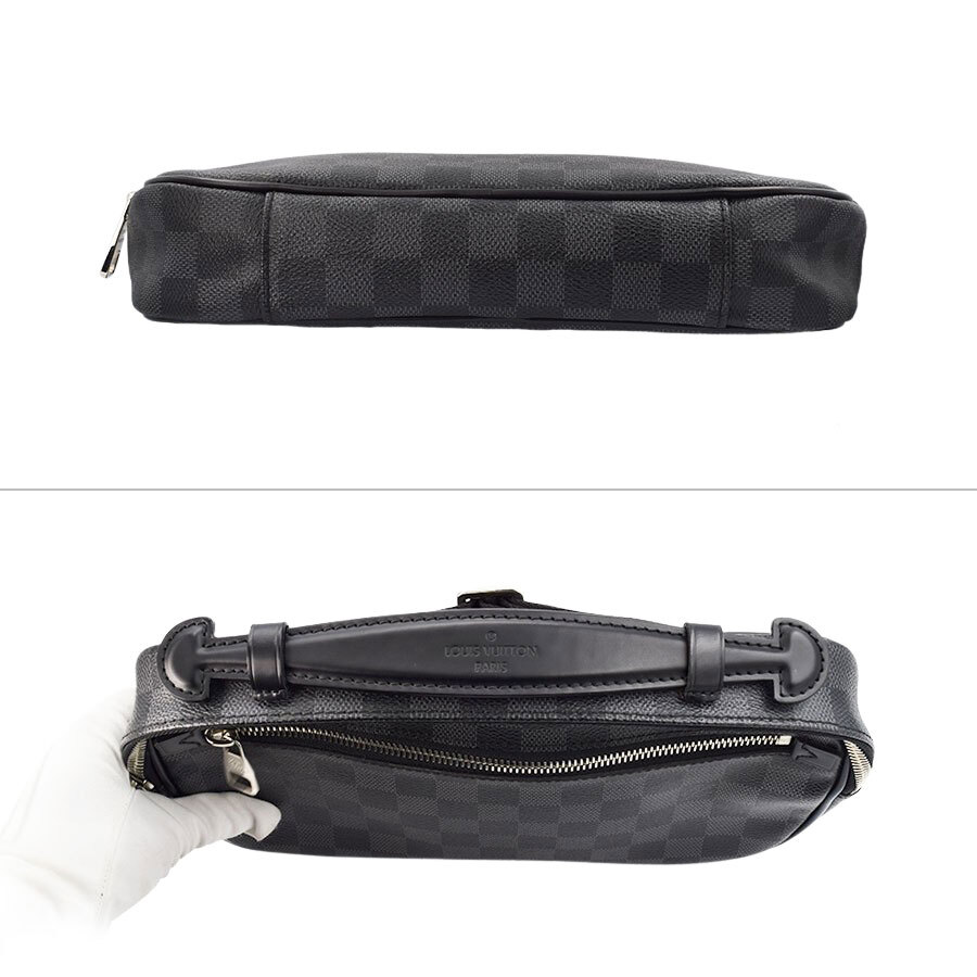 Louis Vuitton N41289 Ambler Damier Graphite 2 Way Bum Bag Louis Vuitton N41289 Ambler Damier Graphite 2 Way Bum Bag