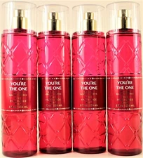QTY 4 - Bath & Body Works YOURE THE ONE Fine Fragrance Body Mist Spray 8 Oz