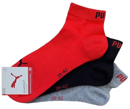 PUMA Baumwoll Quarter Klassik - Sneaker Socken in Kurzschaftform 1/4 Schaft - Bild 12 von 91