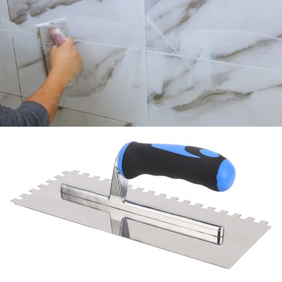 Square Notch Trowel Stainless Steel 8mm Notch Tile And Flooring Trowel Accessory