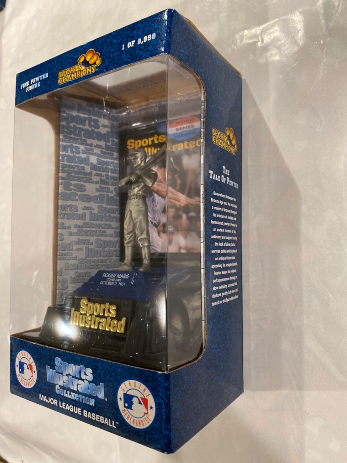 1998 Roger Maris Sports Illustrated Collection Pewter Figure for sale