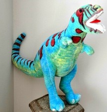 Melissa  Doug 36" Tall Large T Rex Blue Green Tyrannosaurus Rex Dinosaur Plush