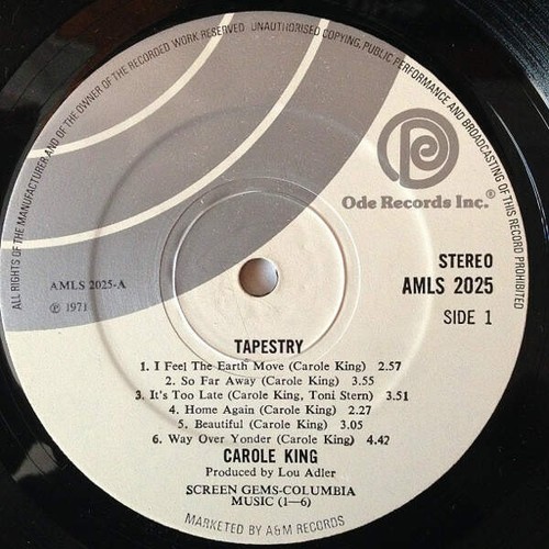 Carole King Tapestry (Vinyl) eBay