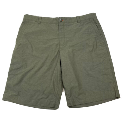 Nike Golf Shorts Men 38 Green Chino Casual Sport Dri Fit Golfing