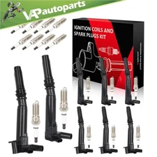 8 For 2018 19 20 21 22 Ford F-250 Super Duty 6.2L V8 Ignition Coil & Spark Plug