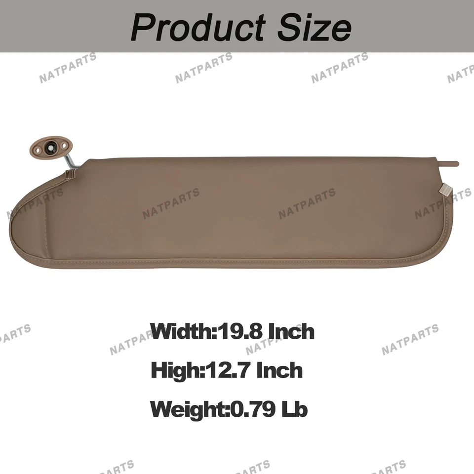 Par de parasol sin luz para Jeep Wrangler TJ 5EP35 RK5AE 5EP34 RK5AE 97-02 Foto 4 de 4