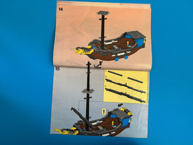 Lego Pirates 6274 Caribbean Clipper Instruction Manual Only Vintage
