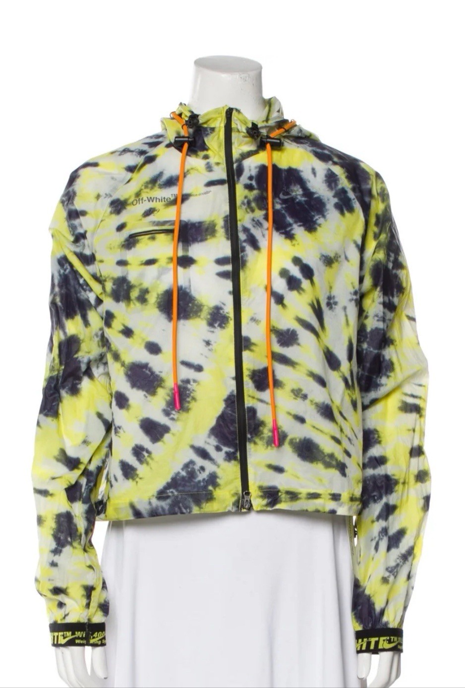 OFF WHITE X NIKE Taglia XL Giacca a vento Nike X Off White NRG Tie Dye da donna Activewear Crop