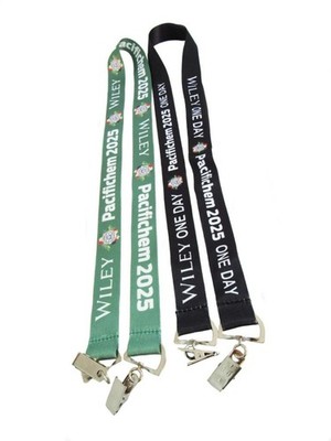 NEW Green or Black Lanyards w bulldog clips for Badge ID Holder Bulk lot