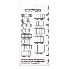 Quick Gauge Ruler Gauge Ruler for Knitting and Crochet Stitch Gauge Measuring