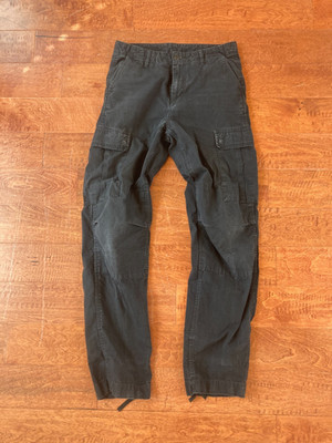 Carhartt WIP Men s Ripstop Cargo Pants 32 x 34 Black Faded Grey Ripstop Utility