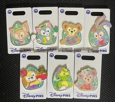 Disney Aulani Resort Exclusive Duffy  Friends Collectible Pins Set of 7 Hawaii