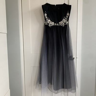 Marchesa Notte Black Evening Dress Size 14