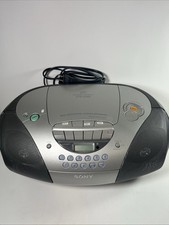 Sony CFD-S300 Megabass Boombox CD-Player, AM-FM Radio, Cassette Tested Works