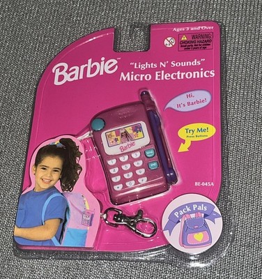 Barbie  Lights N  Sounds  Micro Electronics Cellphone NEW NOS Sealed 1999