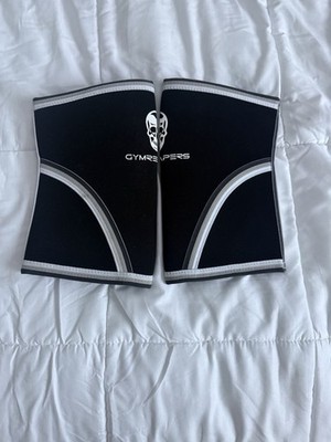Gymreapers Knee Wraps Breathable Neoprene Black Gym & Training Pair
