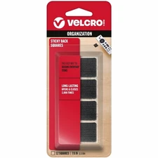 VELCRO USA INC. Sticky-Back Hook and Loop Square Fasteners on Strips 7/8" Black