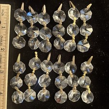 Lots Of 12 Sets Of Vintage Crystal 3 Tier Fac...