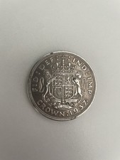 1937 Crown George VI British Silver Coin
