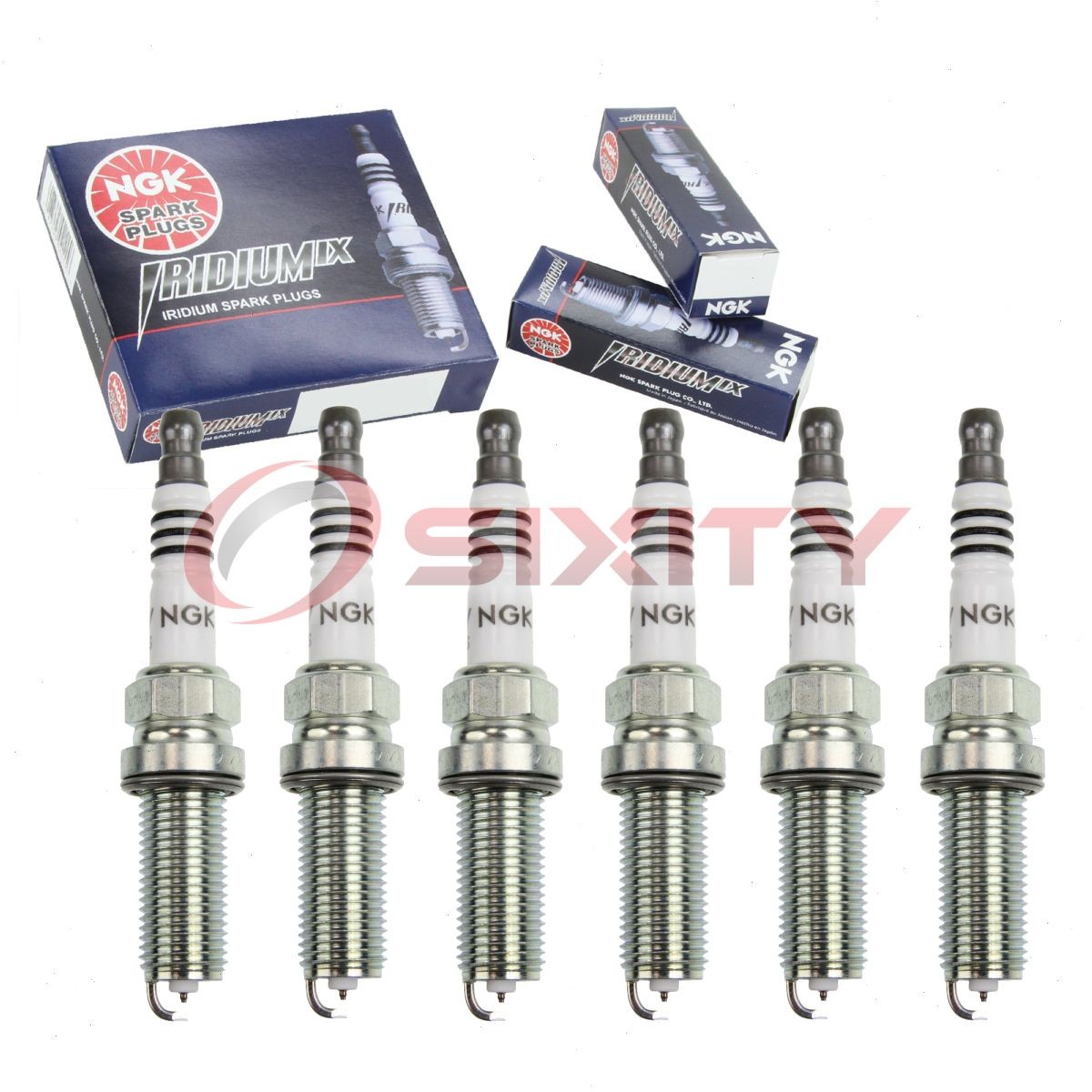 6 pcs NGK Iridium IX Spark Plugs for 2011-2012 Infiniti G25 2.5L V6 - Engine rv