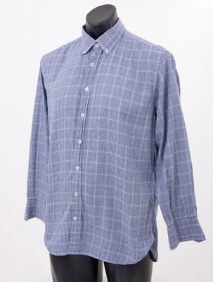 Bugatti Herren Hemd blau kariert Button-Down   Gr. L (41/42)